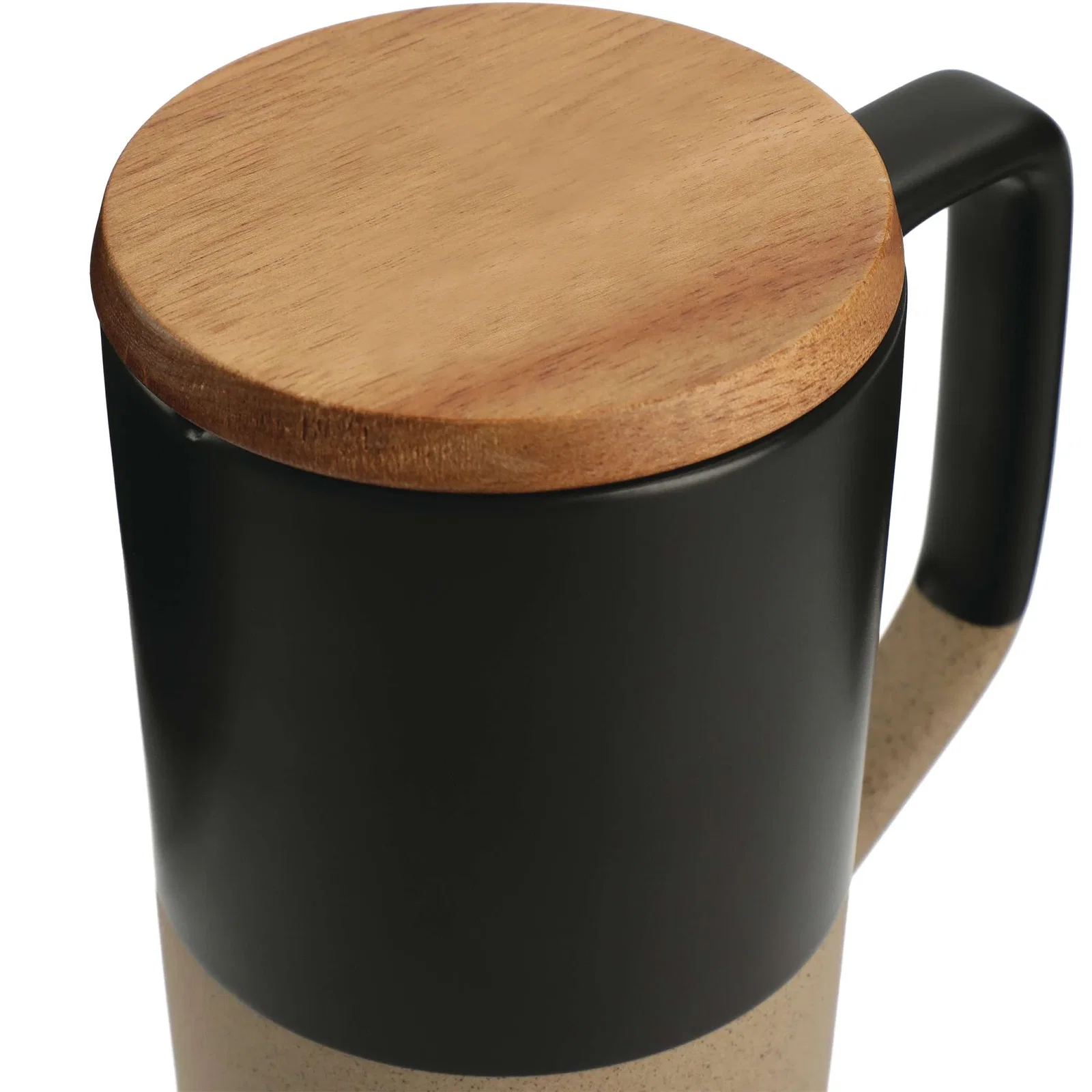 Tahoe Tea & Coffee Ceramic Mug with Wood Lid 16oz — view 17