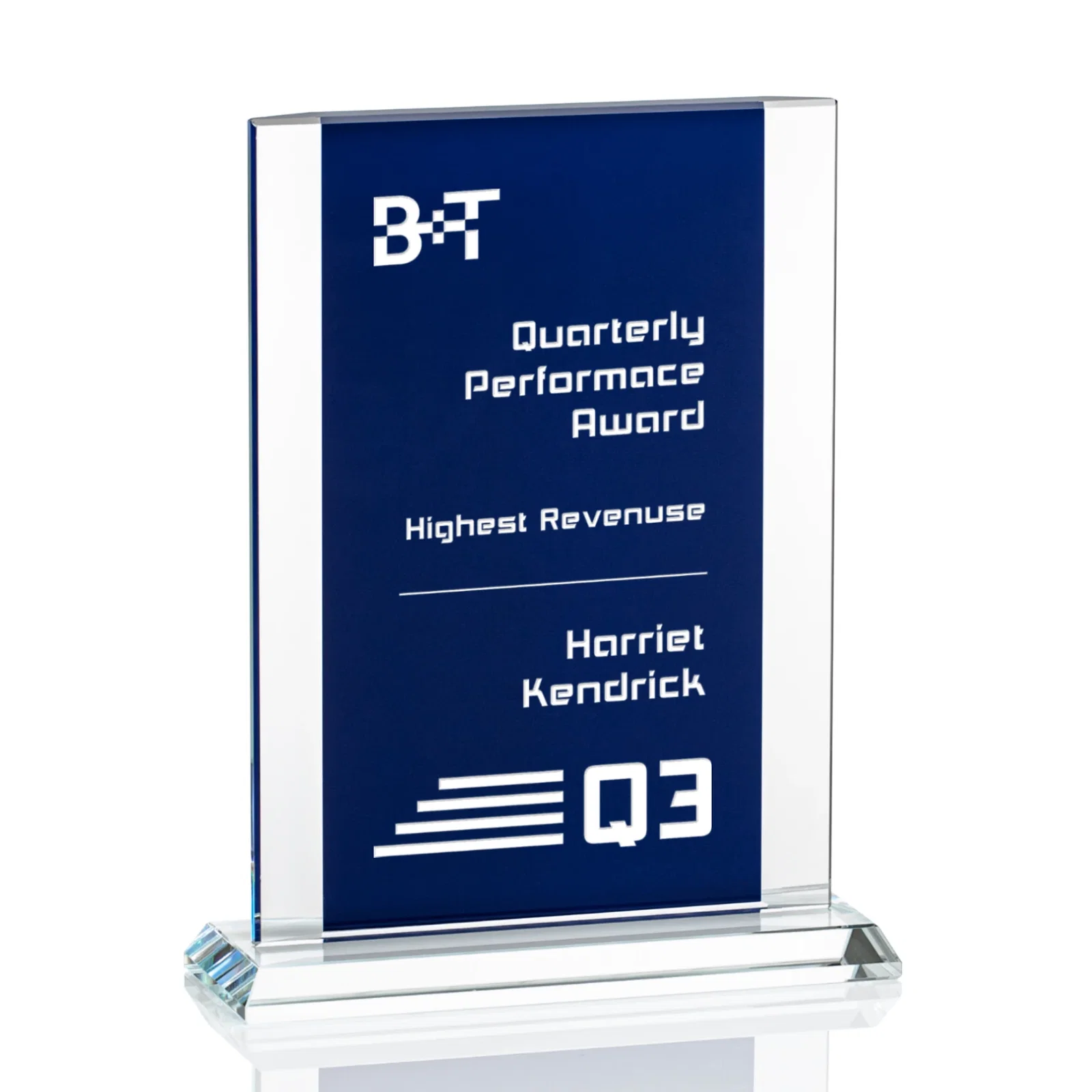 Blue Starfire Tameside Award — view 3