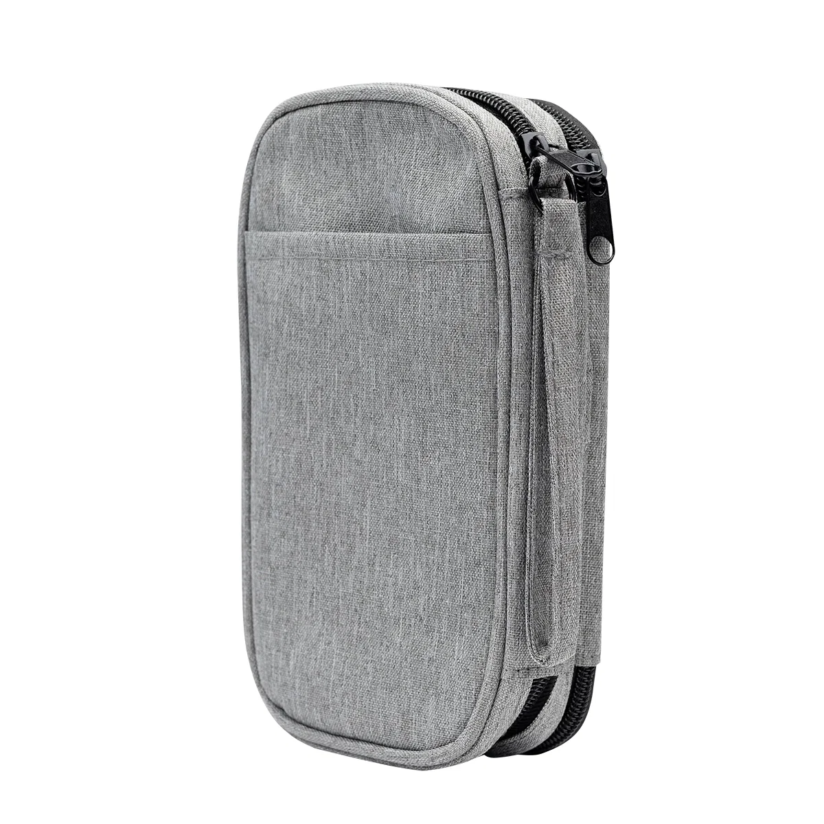 Interior mesh pocket viewed inside the case