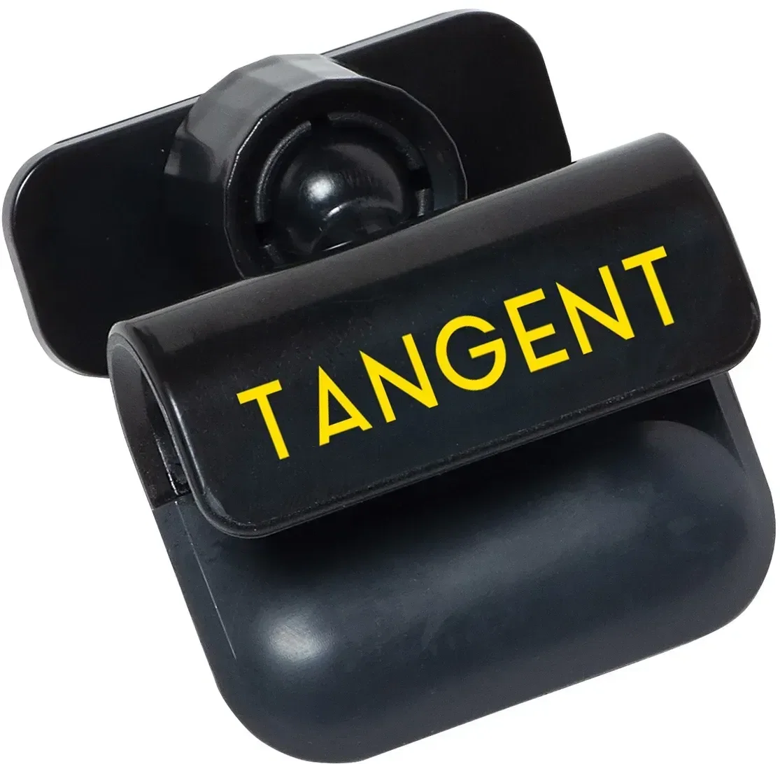 Tangent adhesive swivel phone stand, custom branded stick-on phone stand, front hero view
