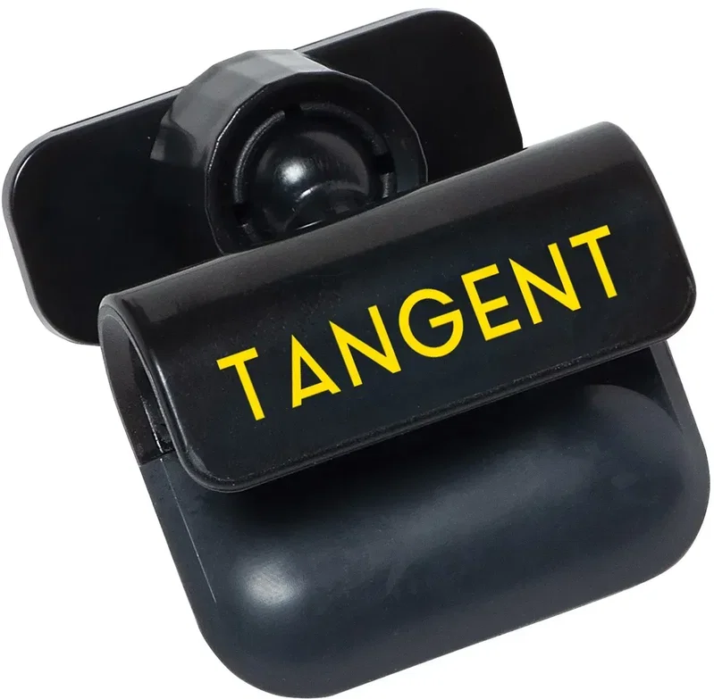 Tangent adhesive swivel phone stand, custom branded stick-on phone stand, front hero view