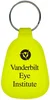 Custom Branded Tear Drop Key Ring in Yellow
