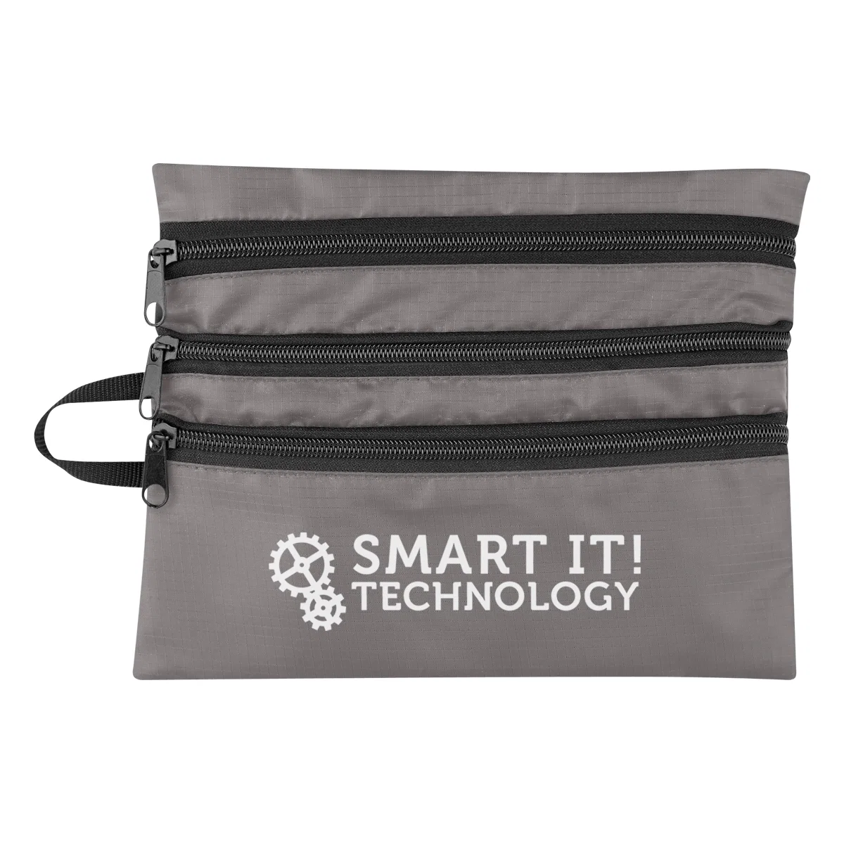 Compact travel case sized for cables and small electronics