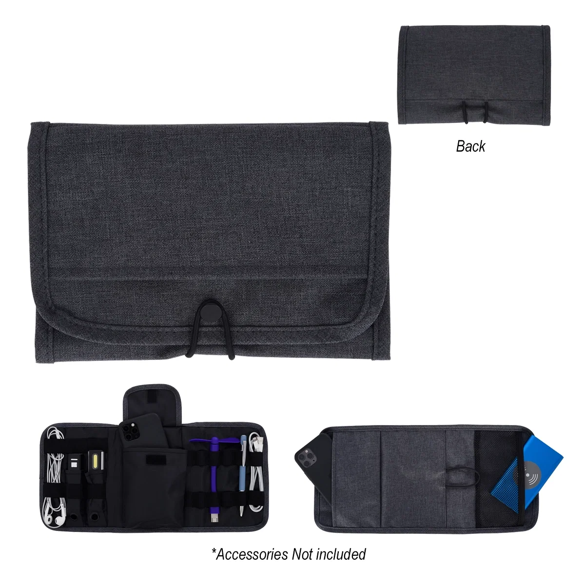 Carry handle stitched across the top of the case