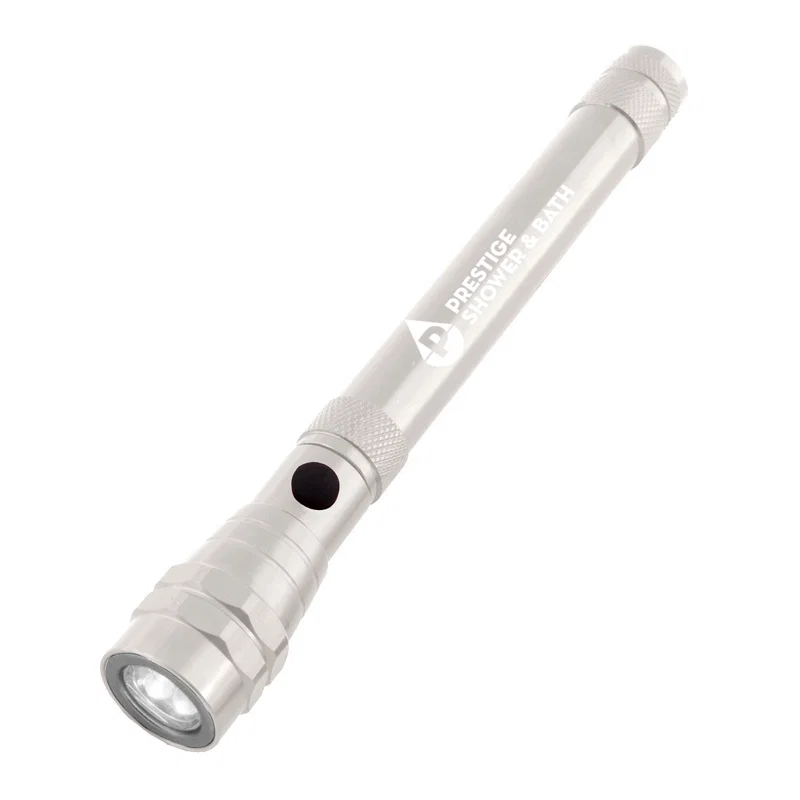 Telescopic Aluminum Flashlight With Magnet — view 3