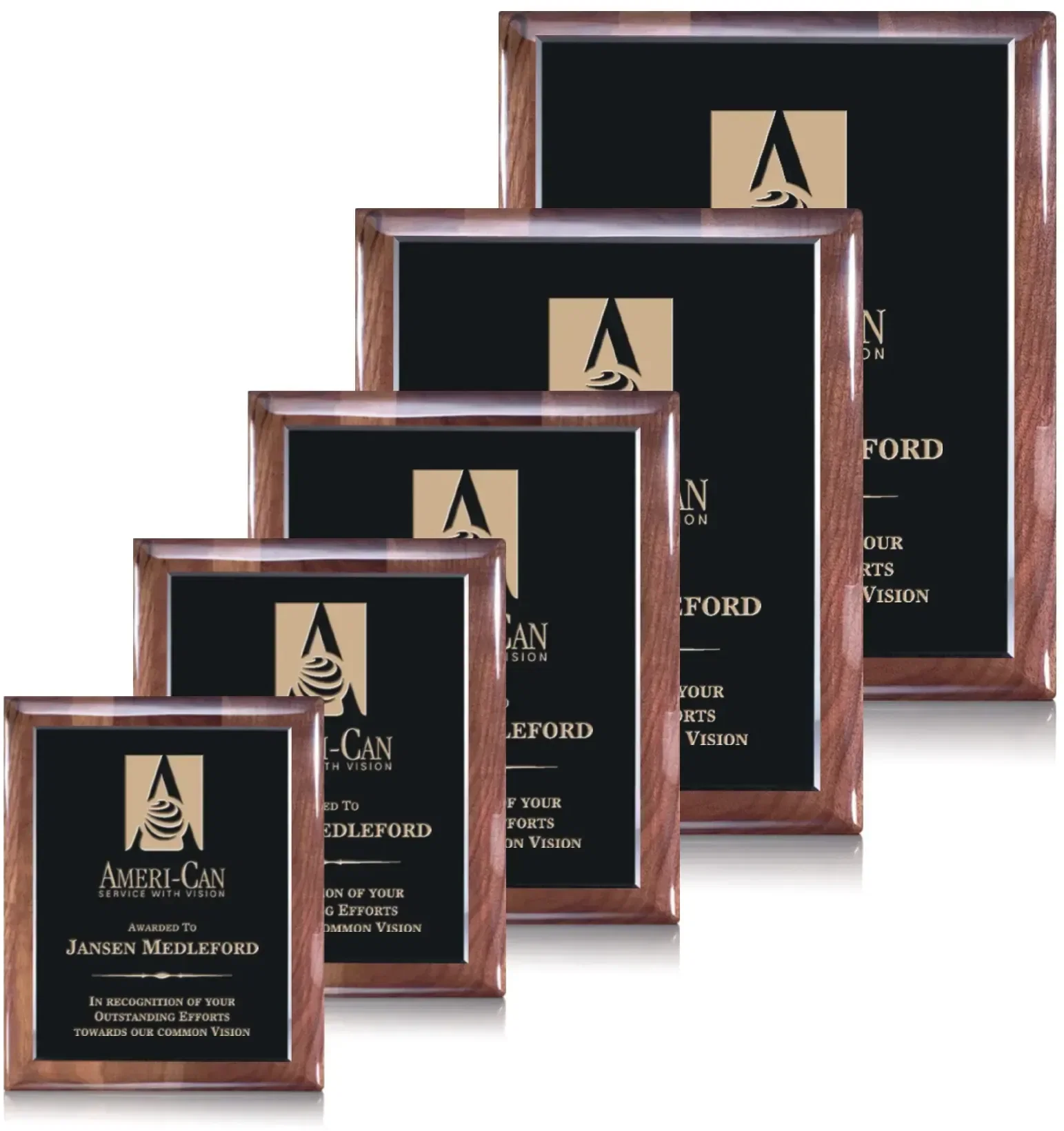 Telford Plaque - Ebony/Walnut