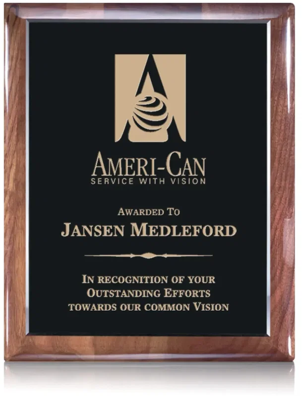 Telford Plaque - Ebony/Walnut — view 5