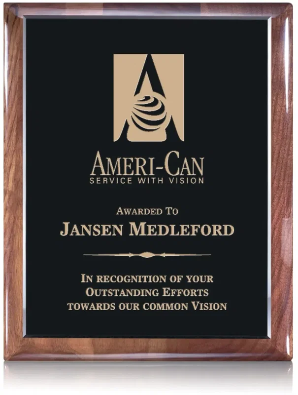 Telford Plaque - Ebony/Walnut — view 6
