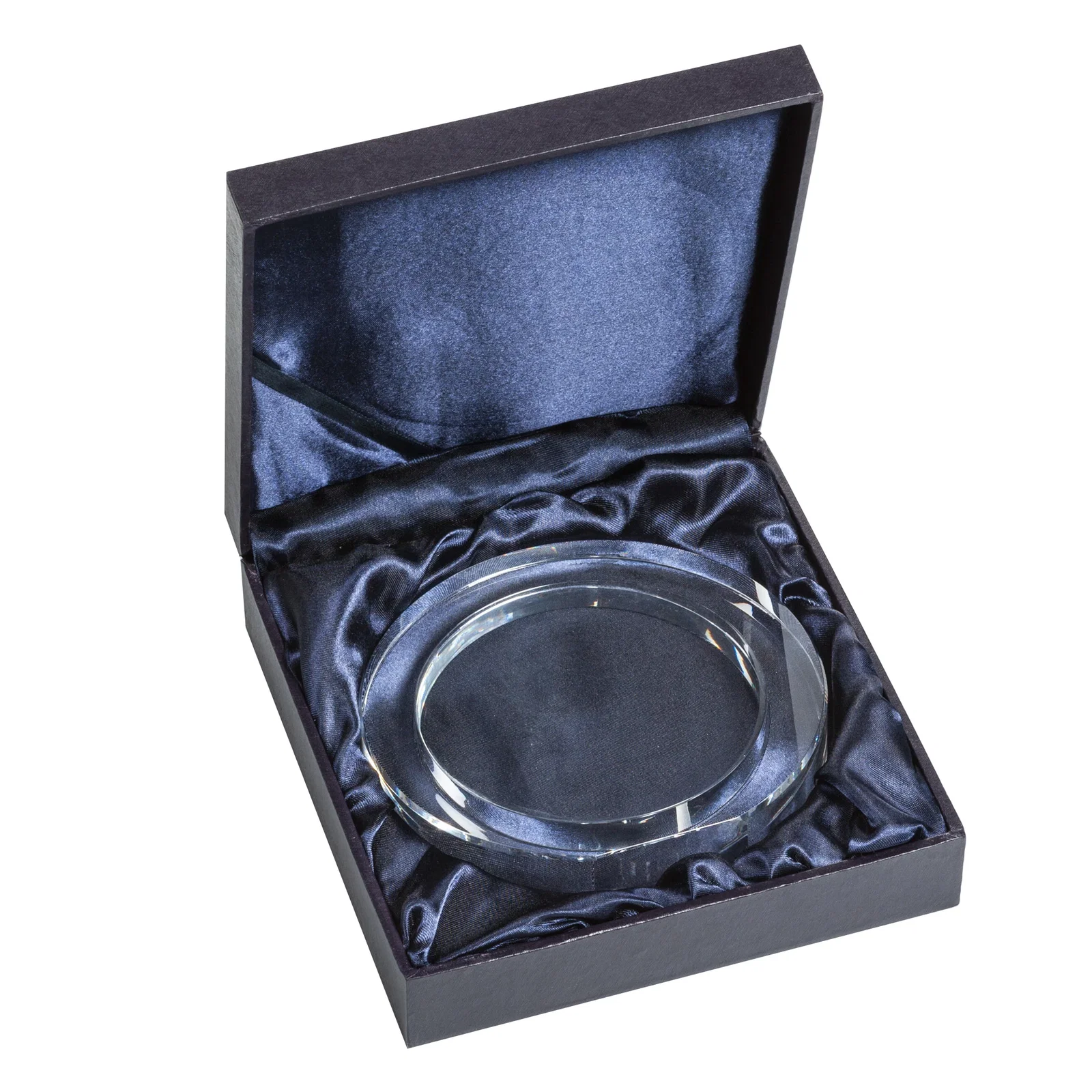 Custom Optical Crystal Award with a Deep Recessed Center, awards for team milestone celebrations