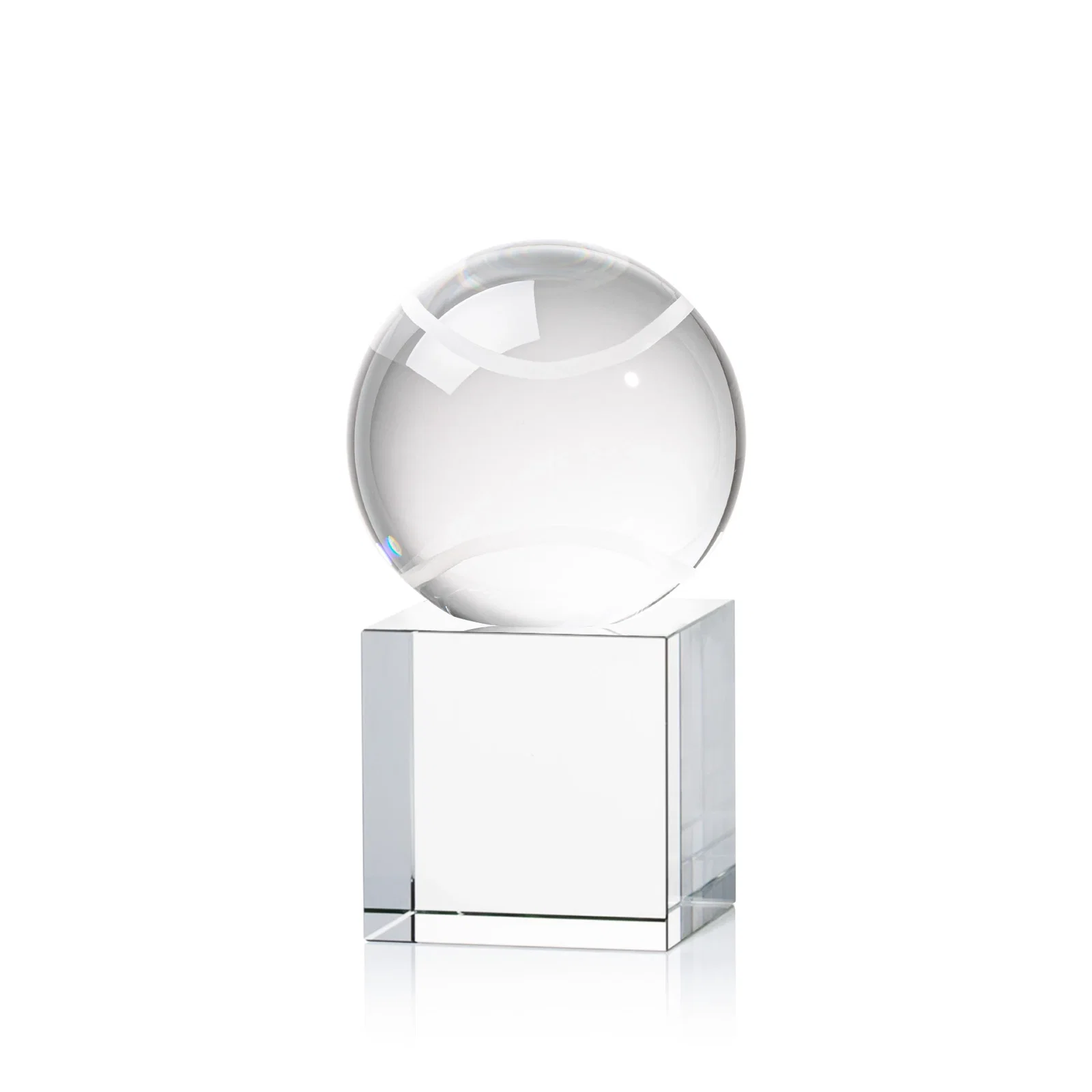 Custom Optical Crystal Tennis Ball Award for safety achievement programs
