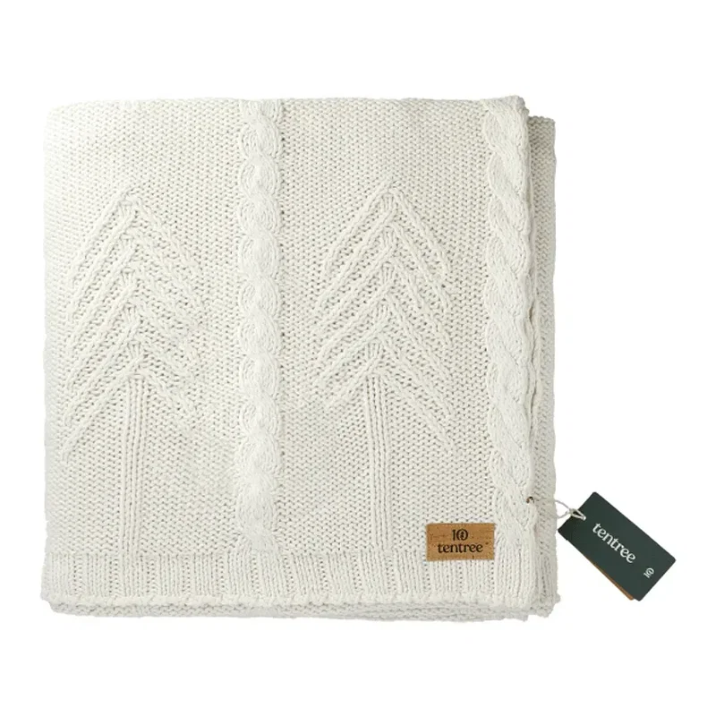 tentree Organic Cotton Cable Blanket — view 10