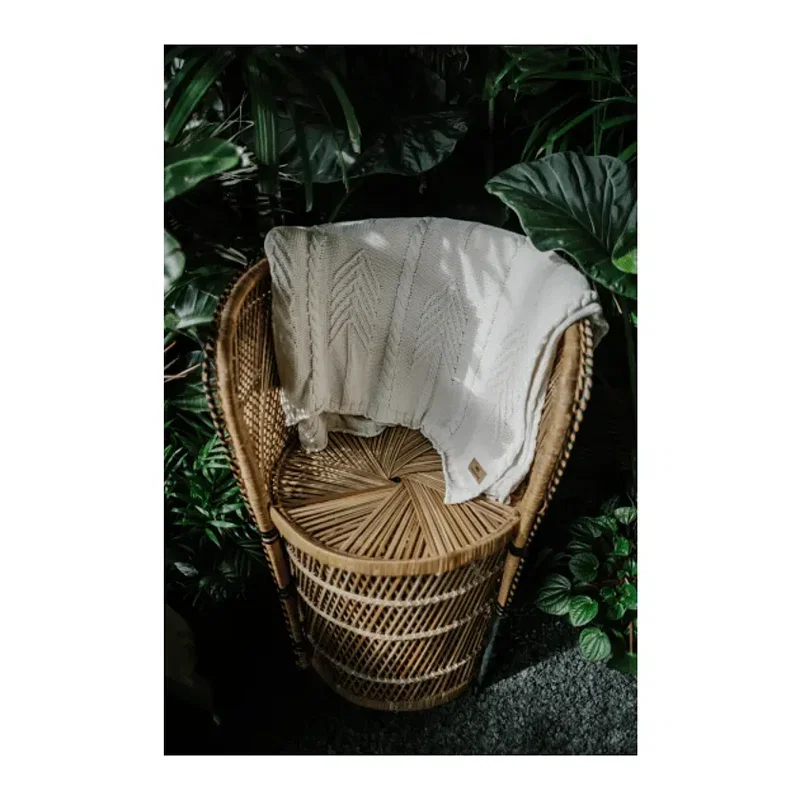 tentree Organic Cotton Cable Blanket — view 7
