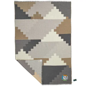 Organic Cotton Peaks Woven Blanket, 86" x 55"