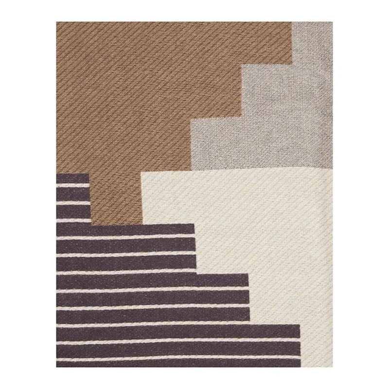 Custom Organic Cotton Peaks Woven Blanket - 86" x 55" — view 4