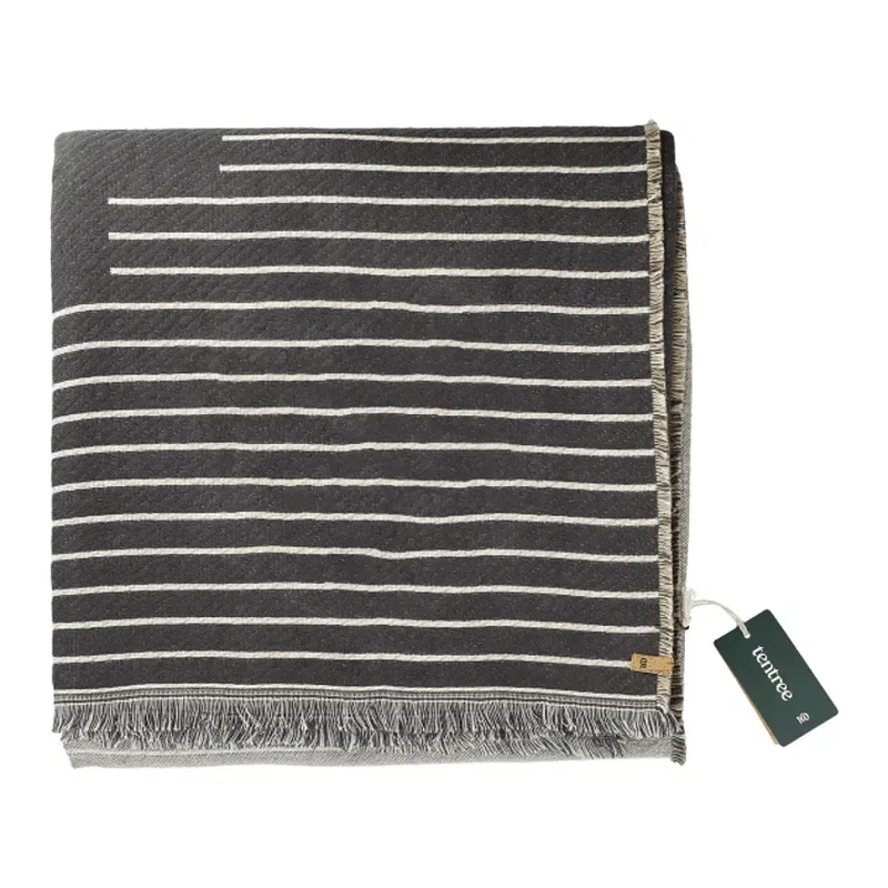 Custom Organic Cotton Peaks Woven Blanket - 86" x 55" — view 5