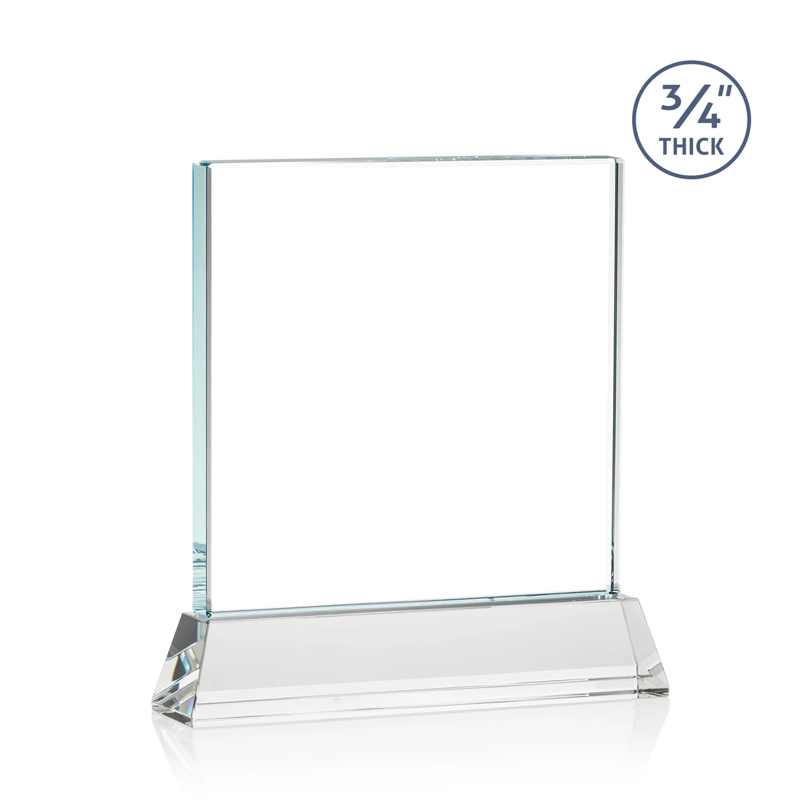 Promotional Starfire Crystal Award with Decoration on Base and Crystal, awards, with your logo for corporate award ceremonies
