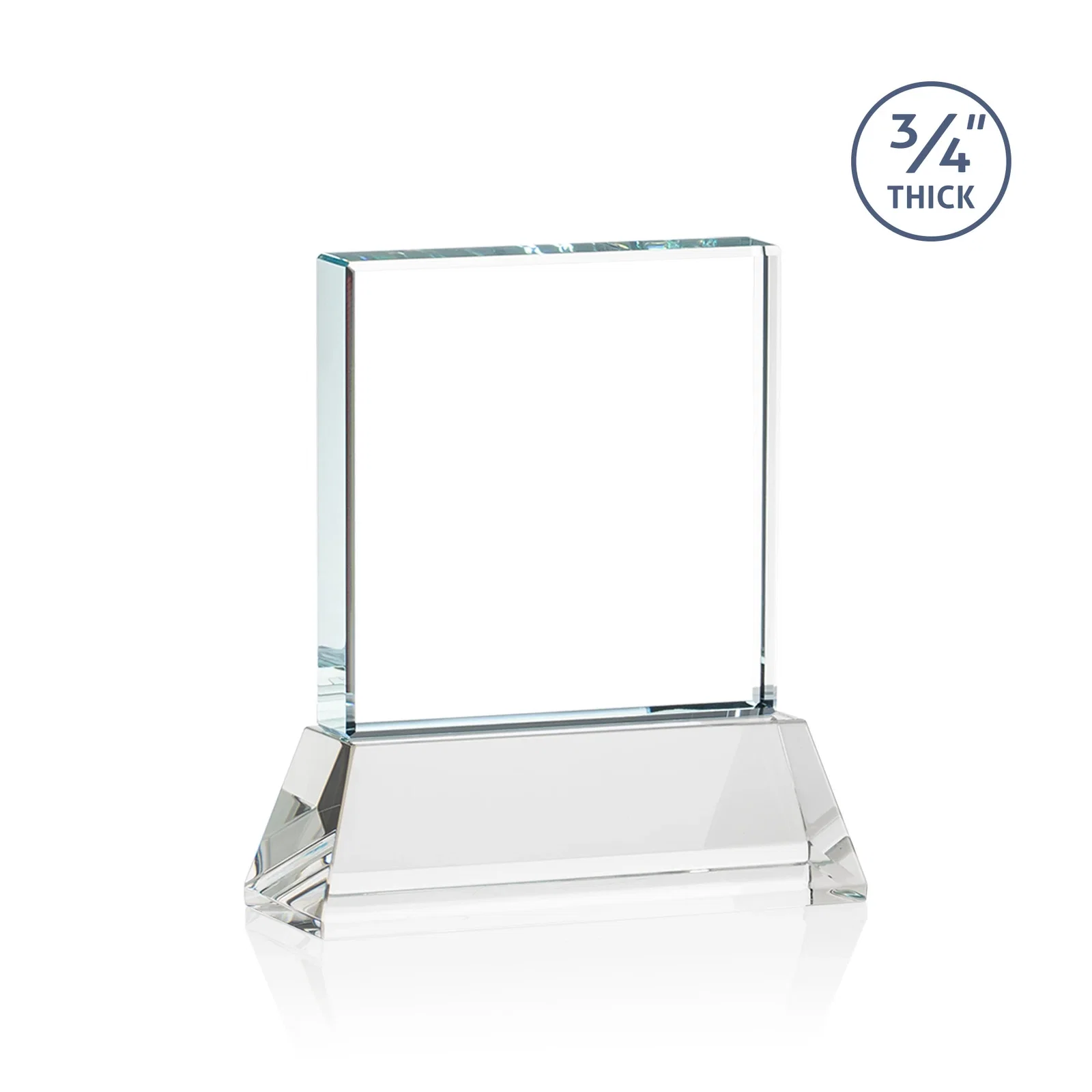 Promotional Starfire Crystal Award with Decoration on Base and Crystal, awards, with your logo for service anniversary gifts