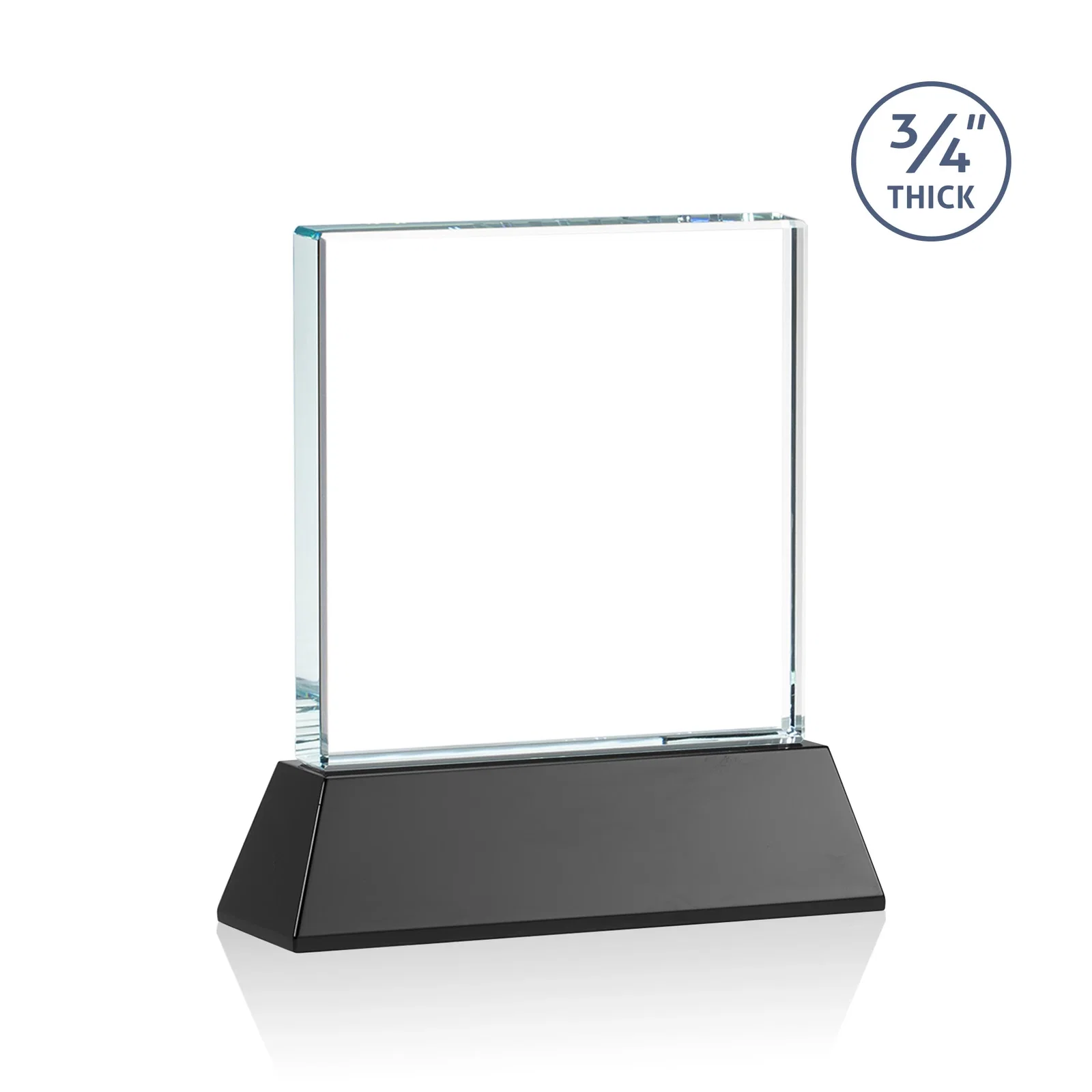 Promotional Starfire Crystal Award with Decoration on Base and Crystal, awards, with your logo for sales achievement awards