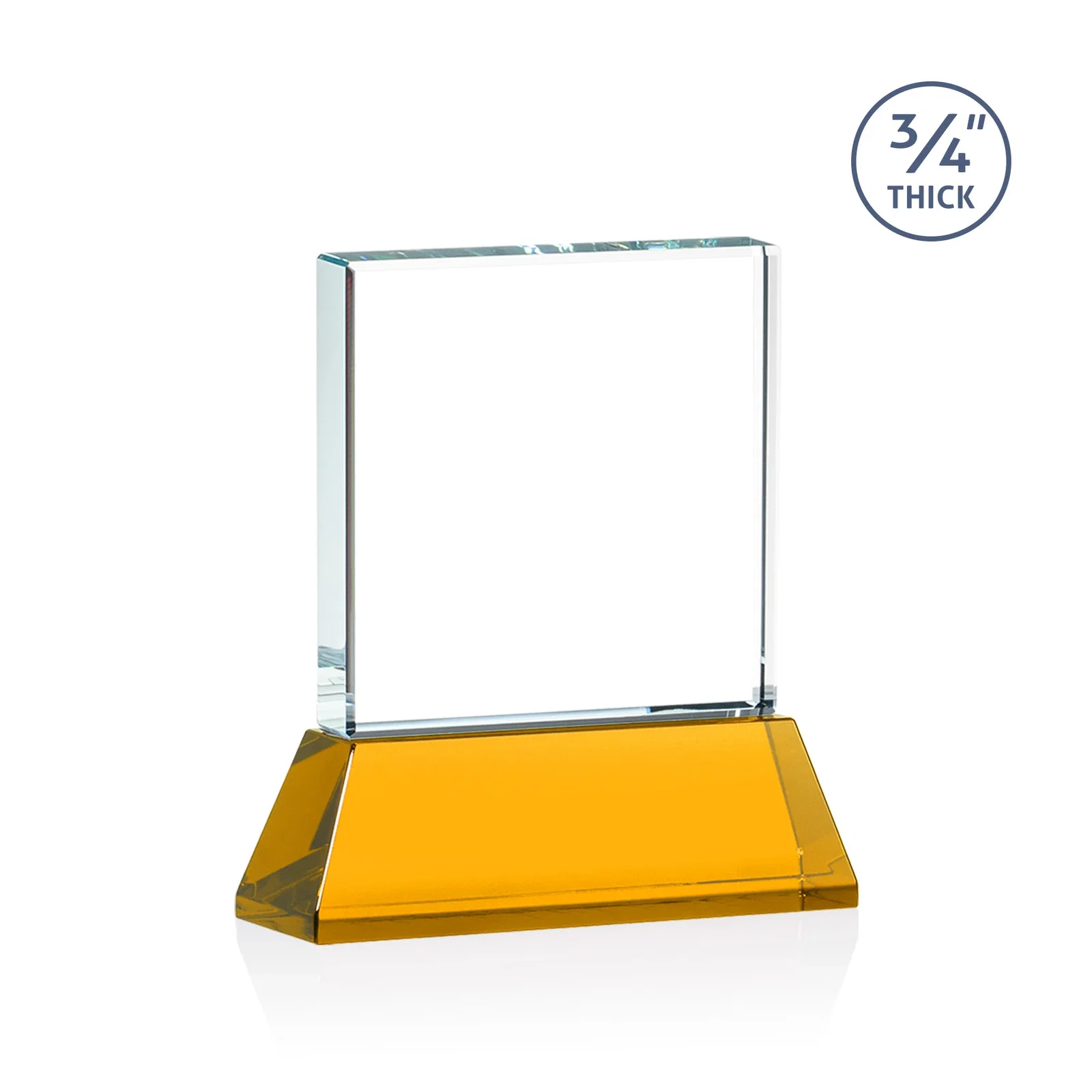 Promotional Starfire Crystal Award with Decoration on Base and Crystal, awards, with your logo for graduation ceremonies