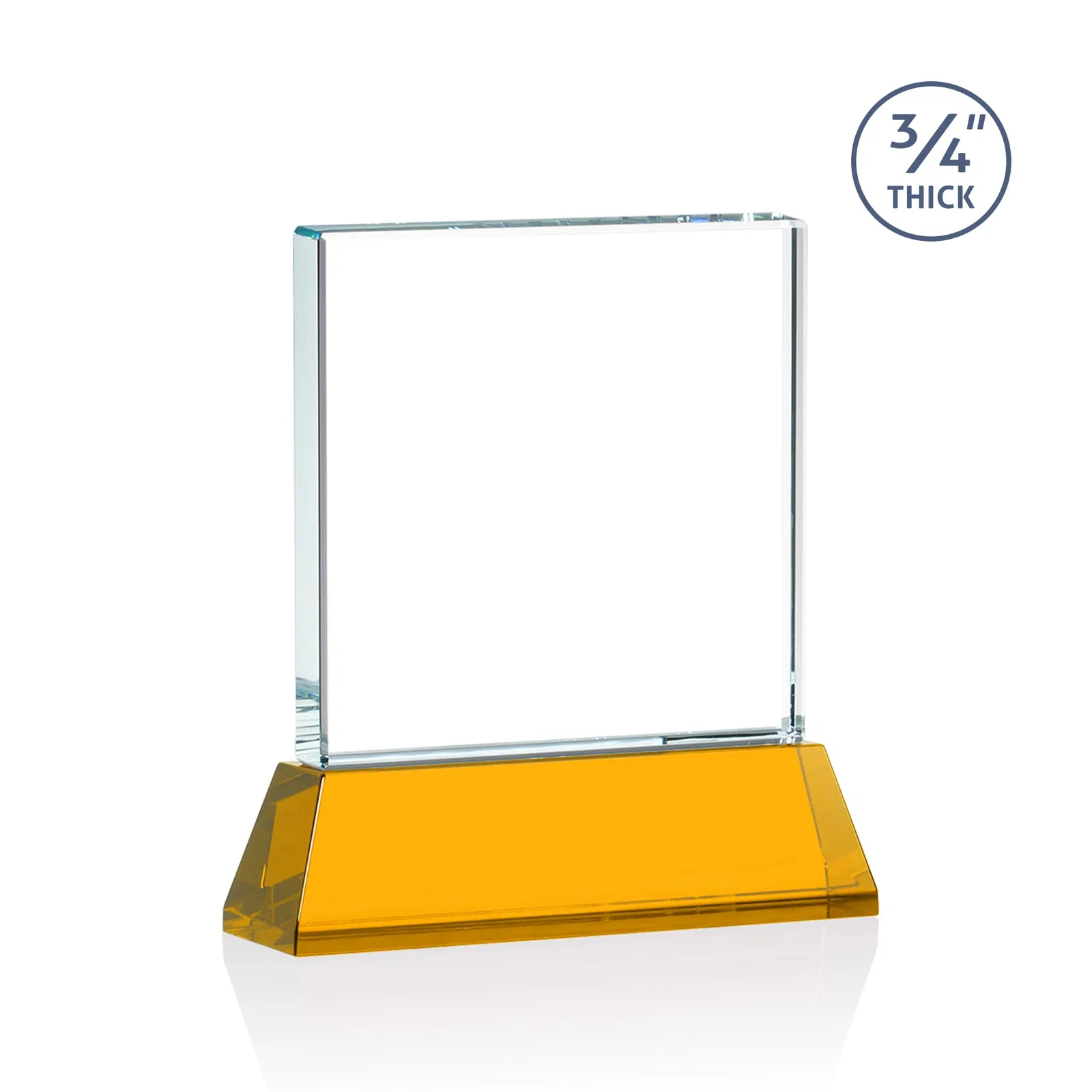 Promotional Starfire Crystal Award with Decoration on Base and Crystal, awards, with your logo for safety achievement programs