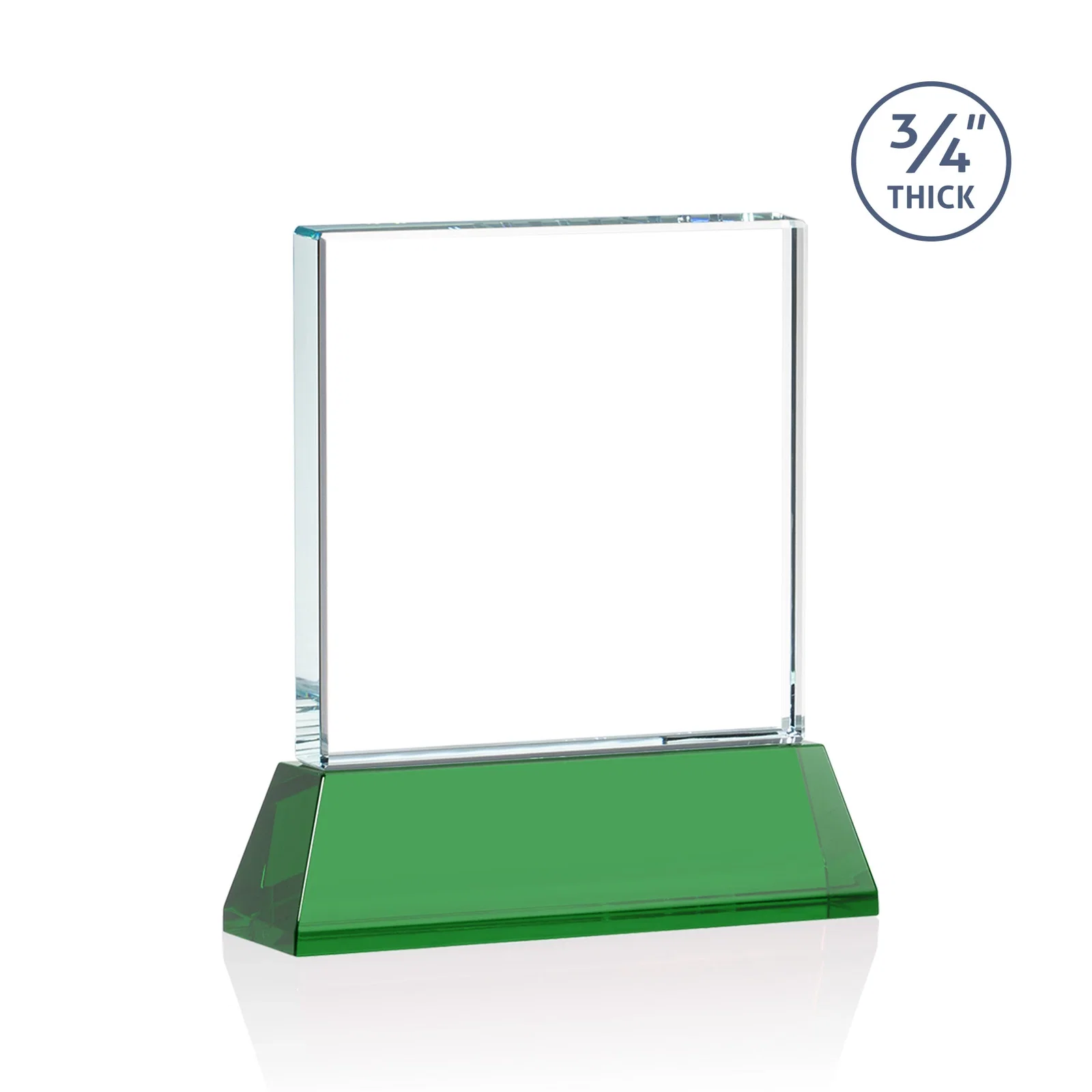 Branded Starfire Crystal Award with Decoration on Base and Crystal, awards, with your logo for service anniversary gifts