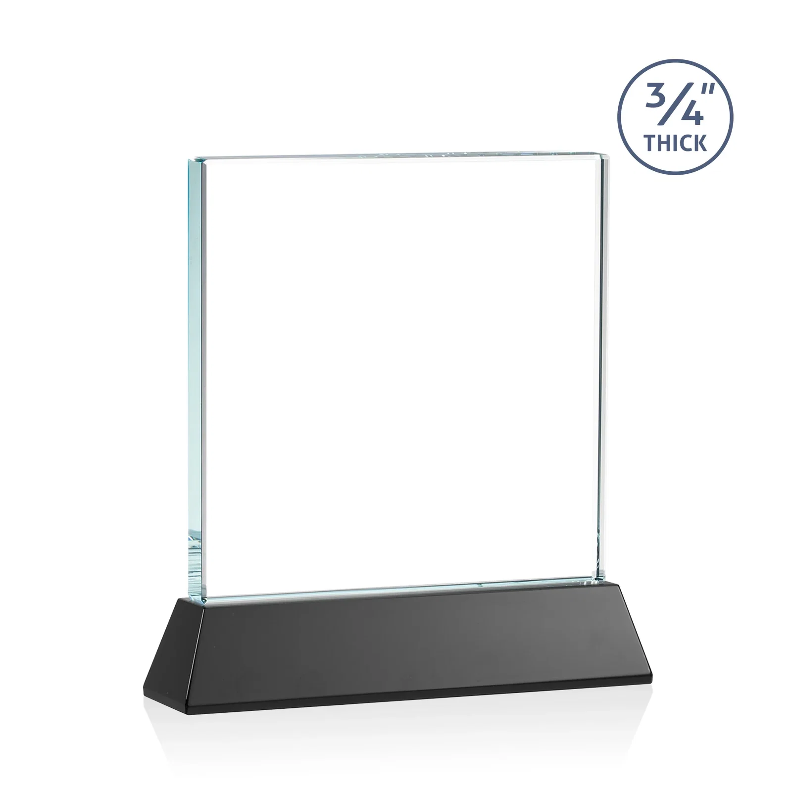 Branded Starfire Crystal Award with Decoration on Base and Crystal, awards, with your logo for retirement presentations