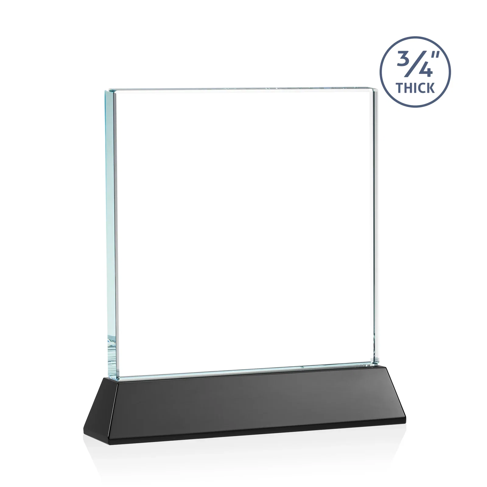Branded Starfire Crystal Award with Decoration on Base and Crystal, awards, with your logo for team milestone celebrations