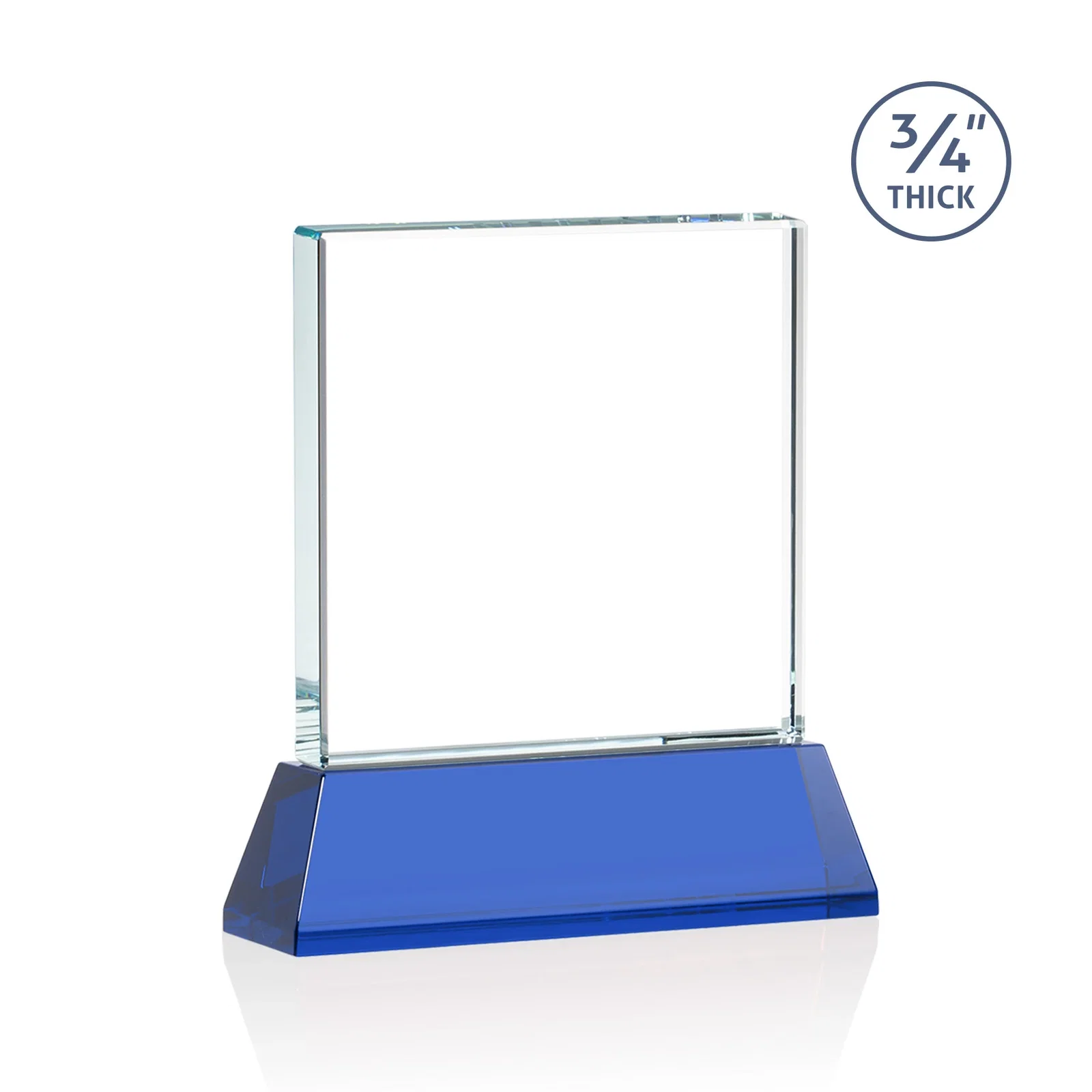 Branded Starfire Crystal Award with Decoration on Base and Crystal, awards, with your logo for company anniversary events