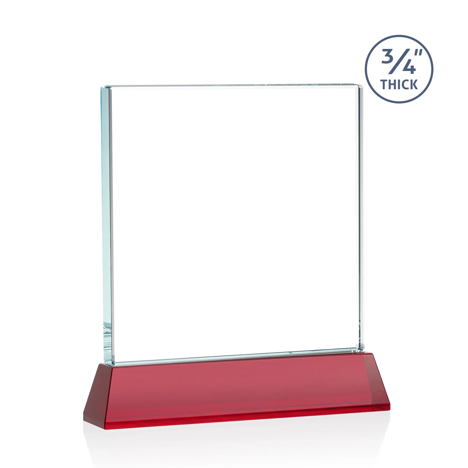 Custom printed Starfire Crystal Award with Decoration on Base and Crystal, awards, with your logo for corporate award ceremonies