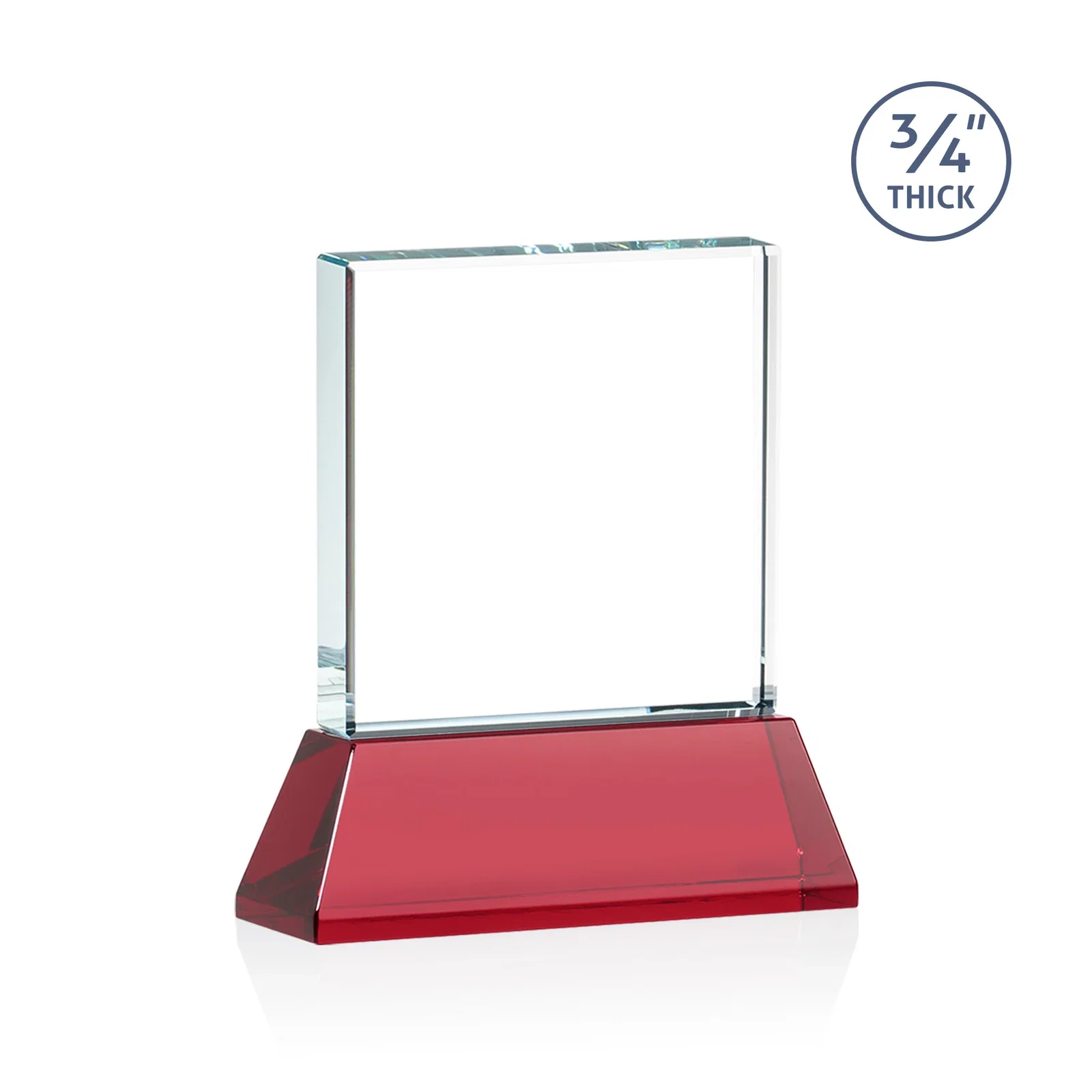 Custom printed Starfire Crystal Award with Decoration on Base and Crystal, awards, with your logo for service anniversary gifts