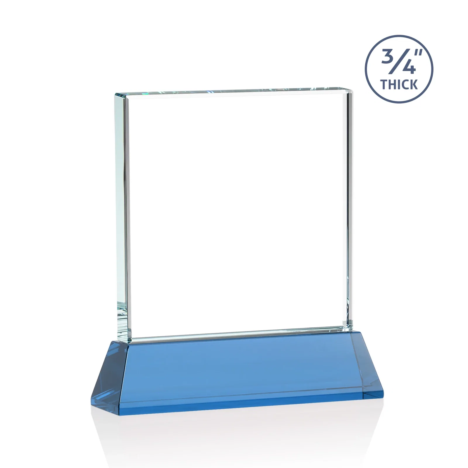 Custom printed Starfire Crystal Award with Decoration on Base and Crystal, awards, with your logo for retirement presentations