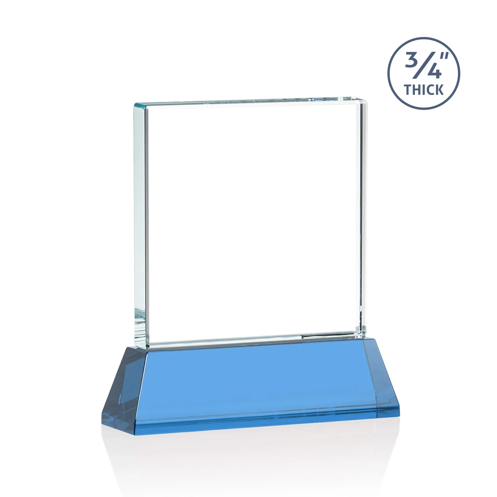 Custom printed Starfire Crystal Award with Decoration on Base and Crystal, awards, with your logo for safety achievement programs