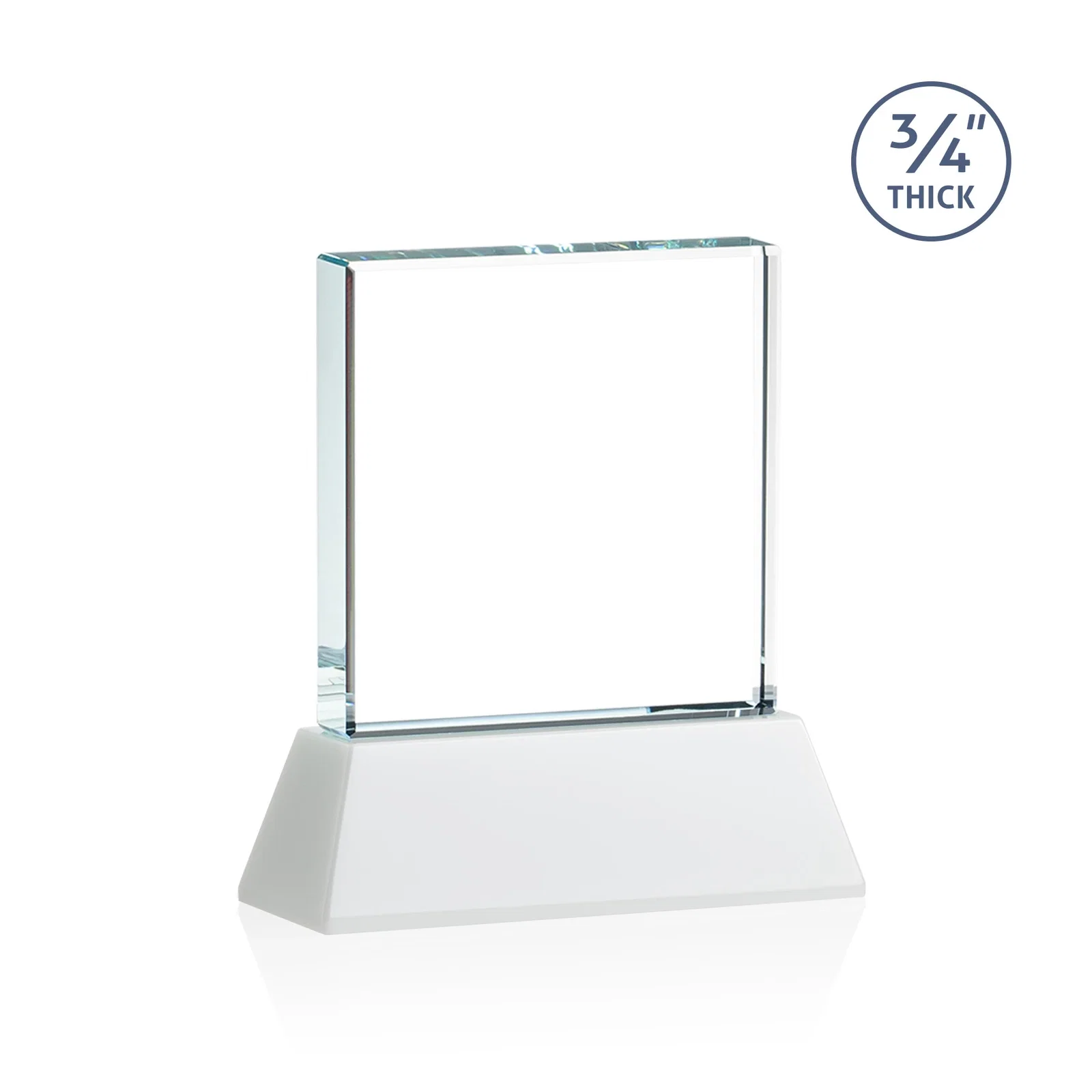 Custom printed Starfire Crystal Award with Decoration on Base and Crystal, awards, with your logo for company anniversary events
