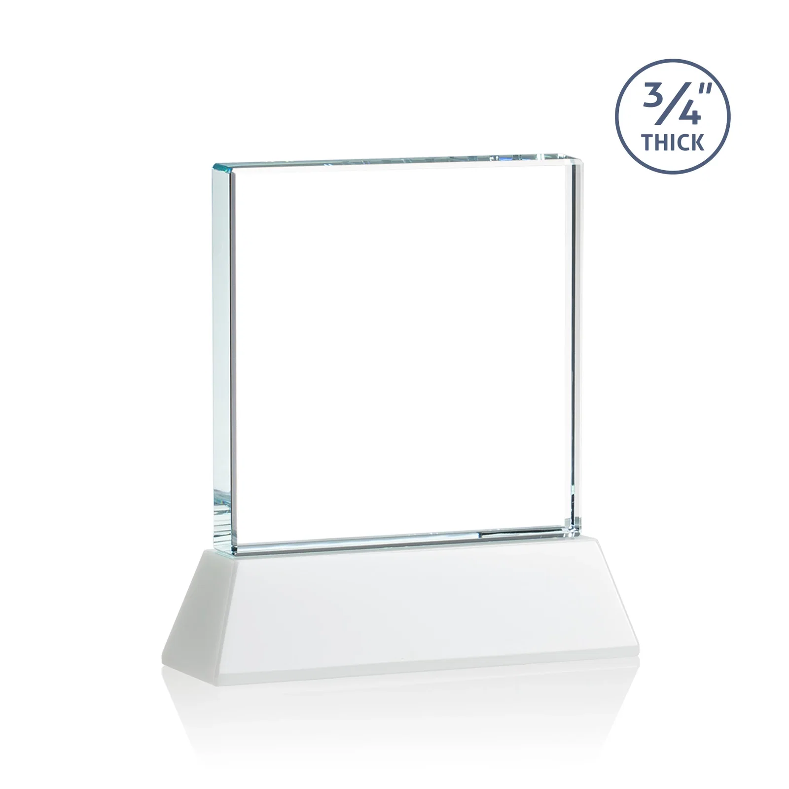 Customized Starfire Crystal Award with Decoration on Base and Crystal, awards, with your logo for employee recognition