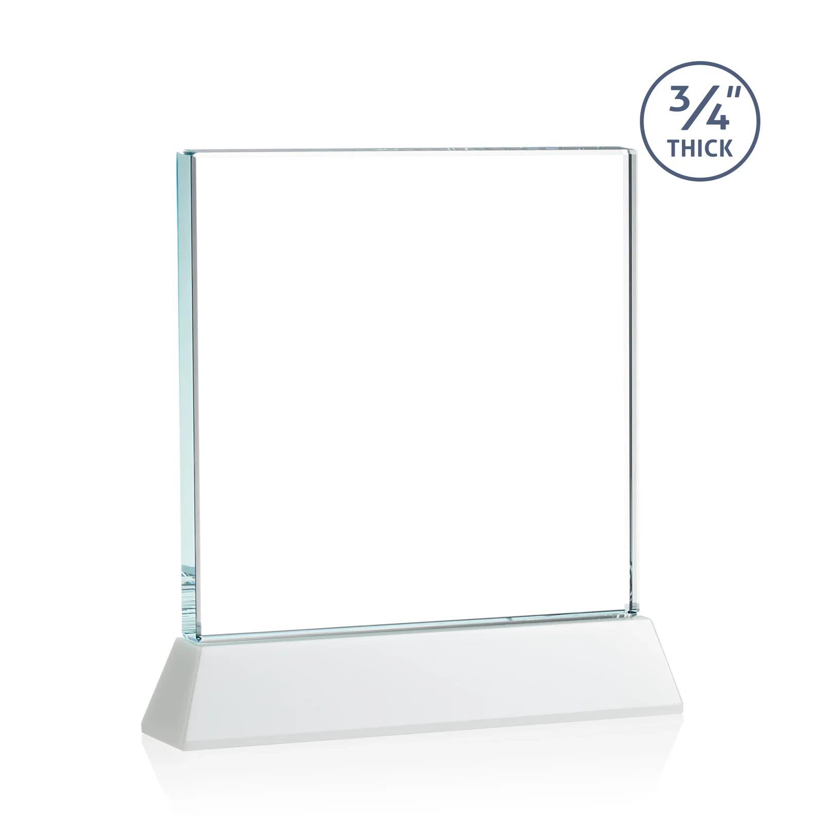 Customized Starfire Crystal Award with Decoration on Base and Crystal, awards, with your logo for corporate award ceremonies