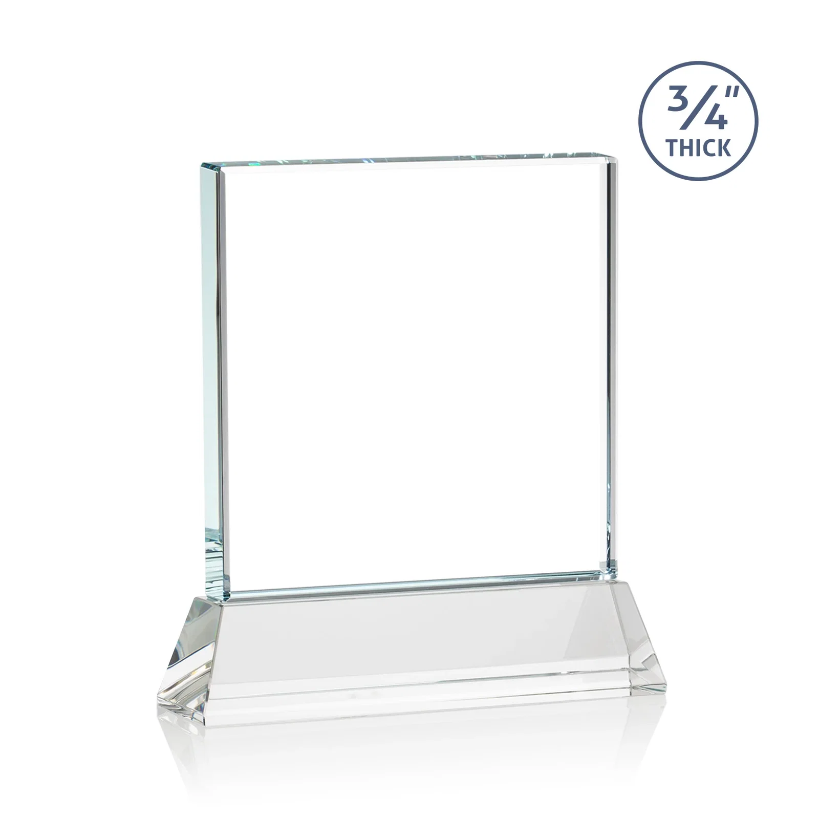 Customized Starfire Crystal Award with Decoration on Base and Crystal, awards, with your logo for service anniversary gifts