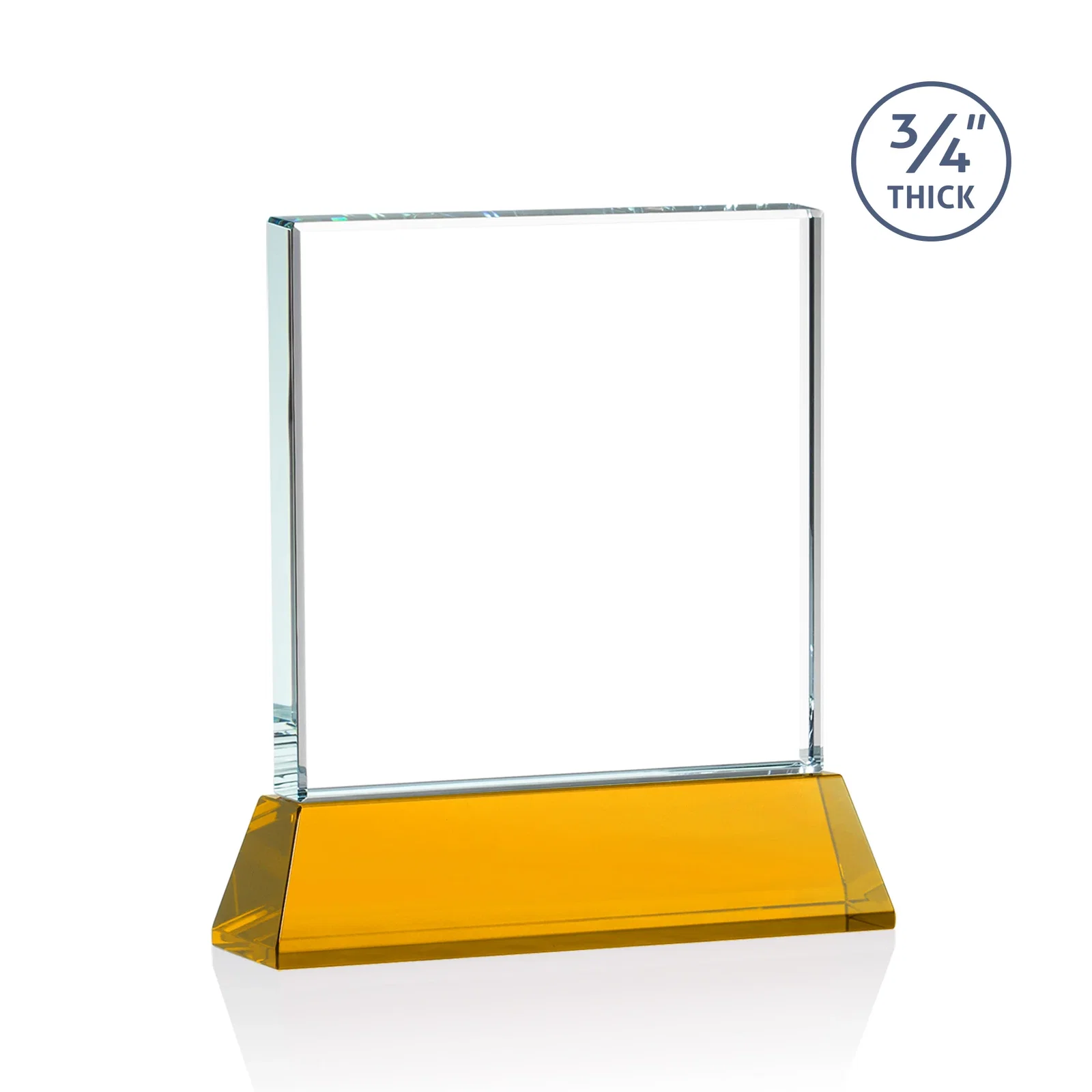 Customized Starfire Crystal Award with Decoration on Base and Crystal, awards, with your logo for sales achievement awards