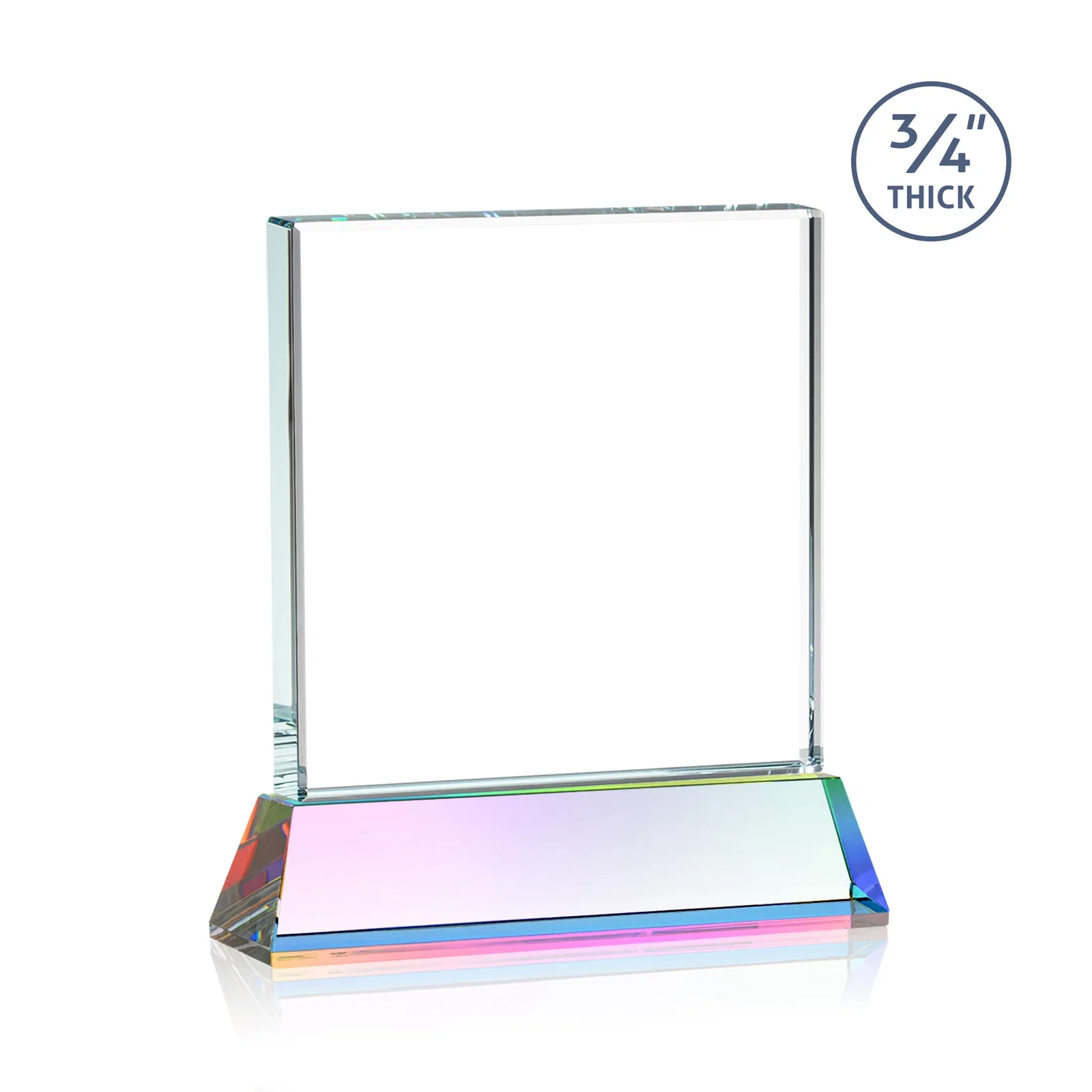 Customized Starfire Crystal Award with Decoration on Base and Crystal, awards, with your logo for dealer and partner awards
