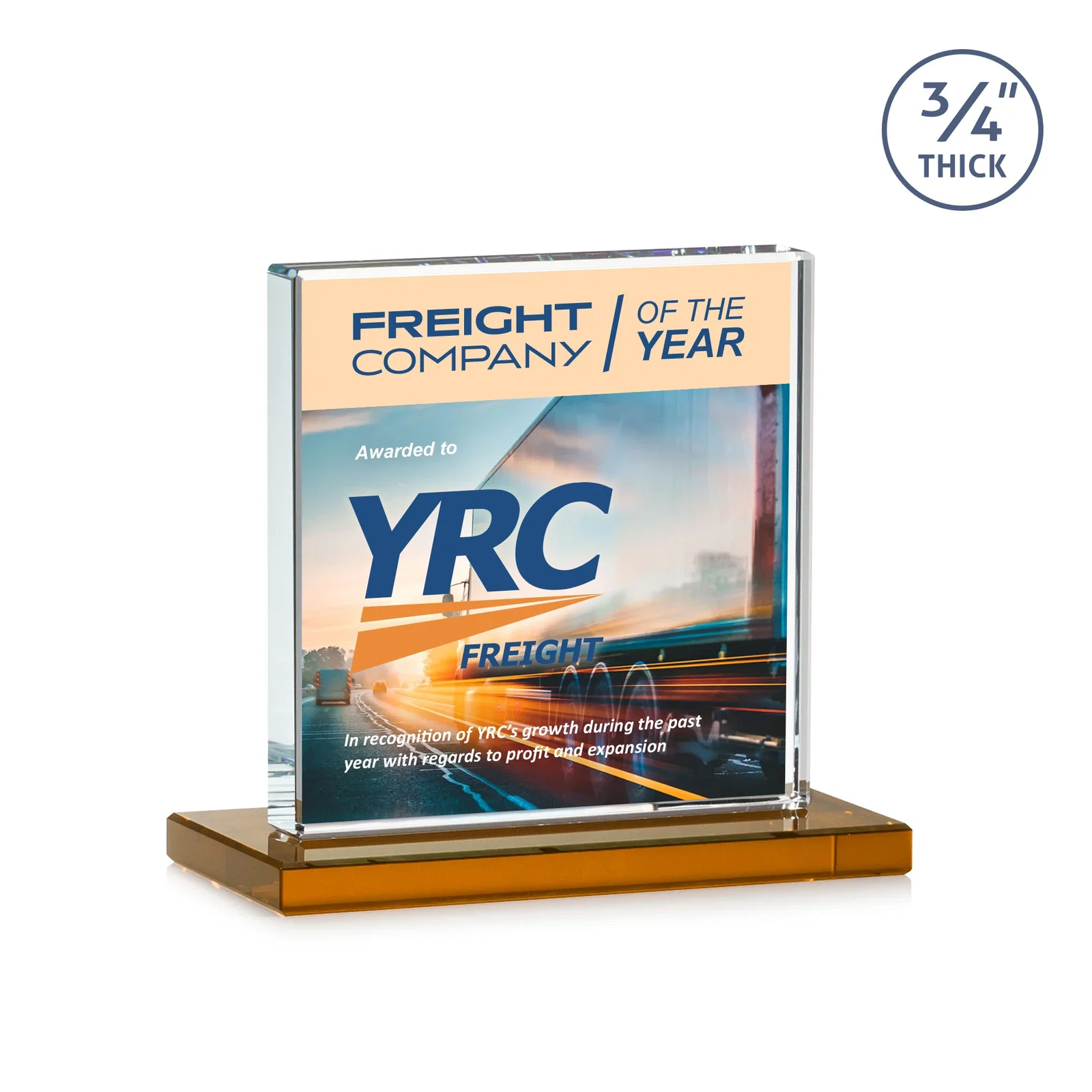Customized Jade Glass Square Award With Continuous Matching Base for corporate award ceremonies