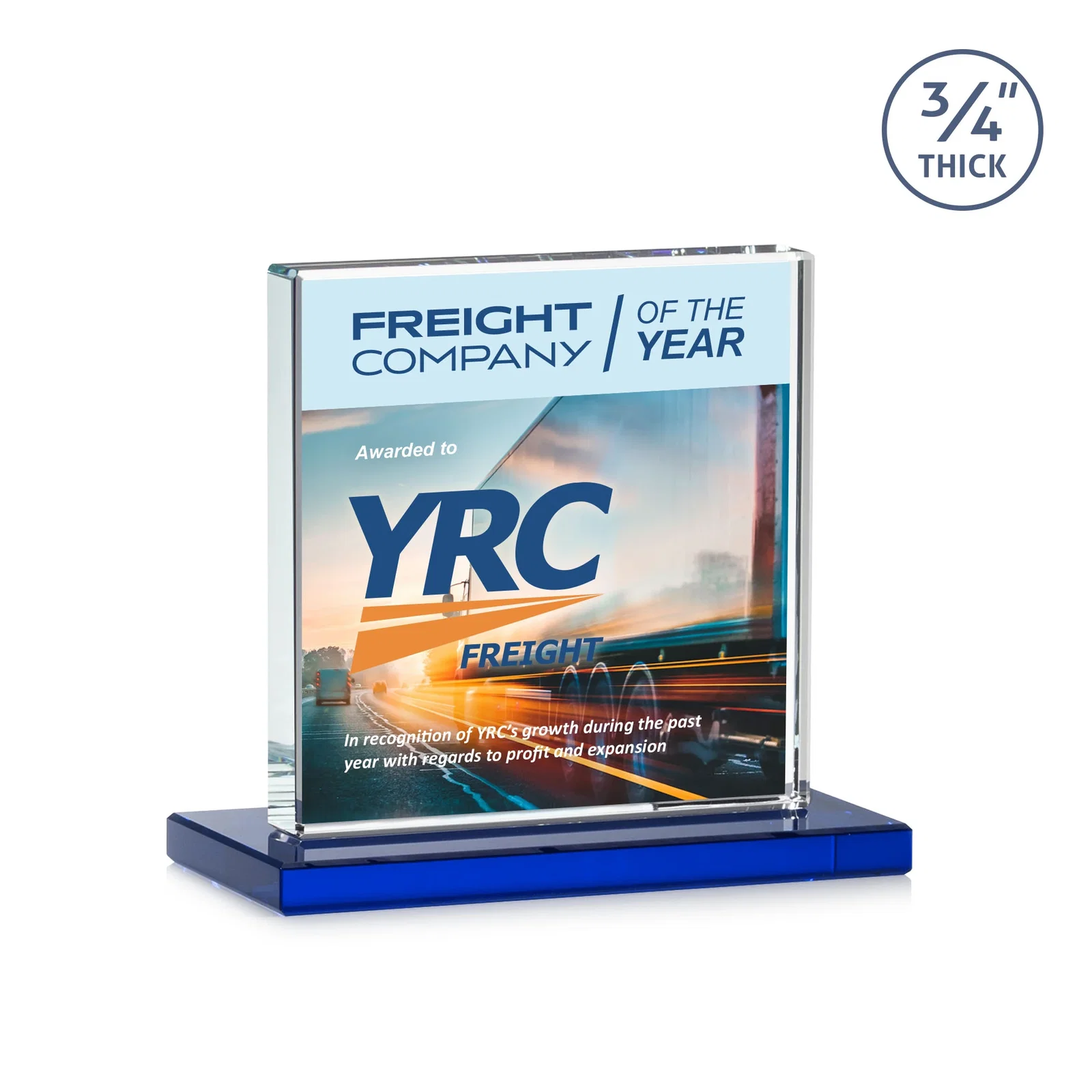 Custom engraved Jade Glass Square Award With Continuous Matching Base for graduation ceremonies
