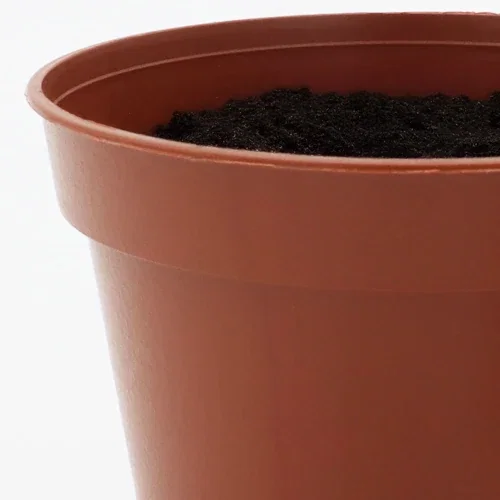 Petite planter seed kit sleeve with stock artwork, terra cotta promotional grow kit