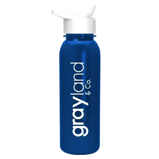 Terrain Metallike Bottle with Flip-Straw Lid (24 oz.) — view 3