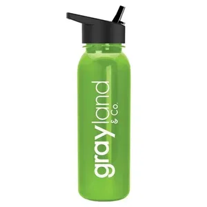 Terrain Metallike Bottle with Flip-Straw Lid (24 oz.)