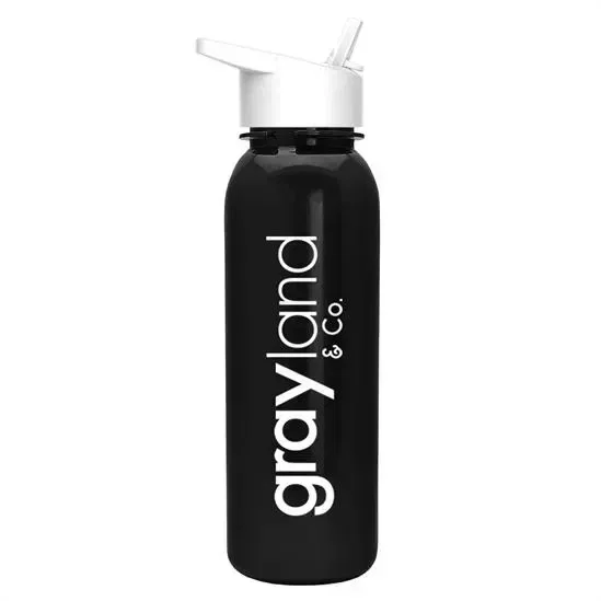 Terrain Metallike Bottle with Flip-Straw Lid (24 oz.) — view 7