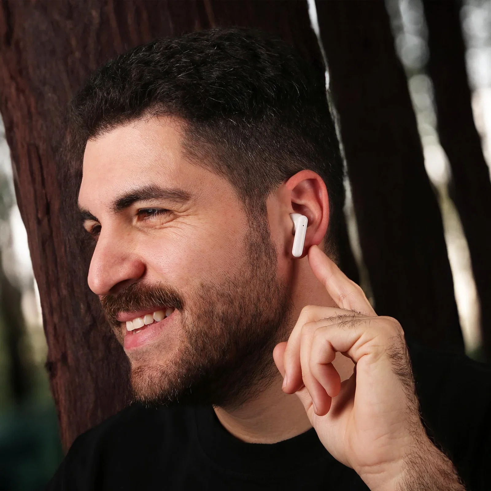TerraTone™ Wireless Earbuds being worn
