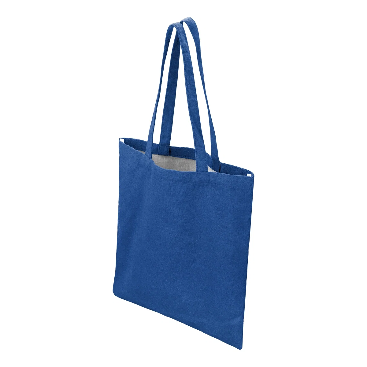Handles gathered in one hand for carrying
