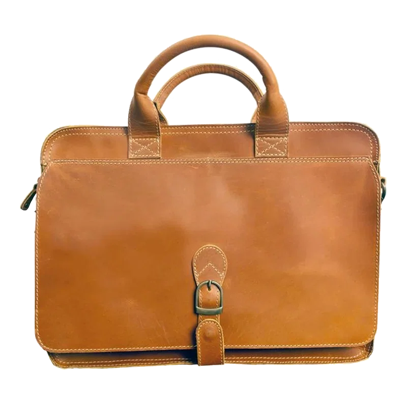 Texas Canyon Leather Briefcase — view 5