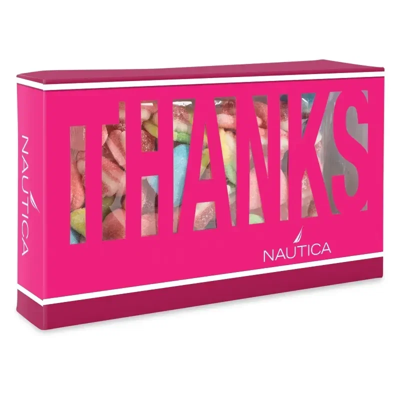 Thanks Die Cut Box with Sour Peachy Hearts — view 17