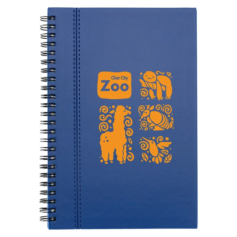 Angled view of The Ambassador Executive Spiral Journal