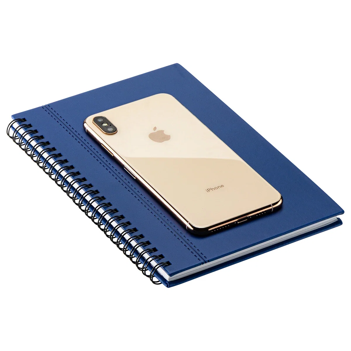 Open view of The Ambassador Executive Spiral Journal, showing the pages